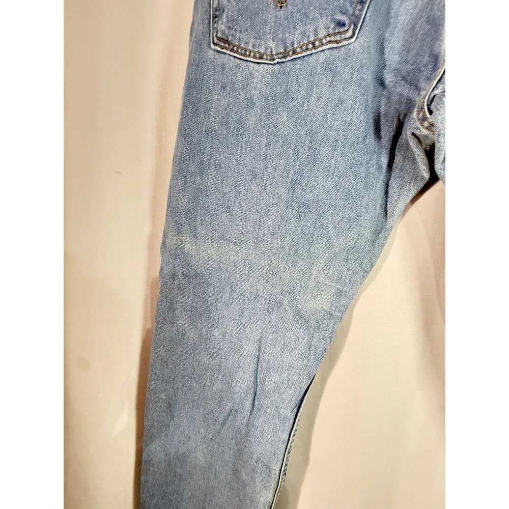 Levis 505‎ Regular Fit Light Wash Blue Denim Jeans Mens 38x30